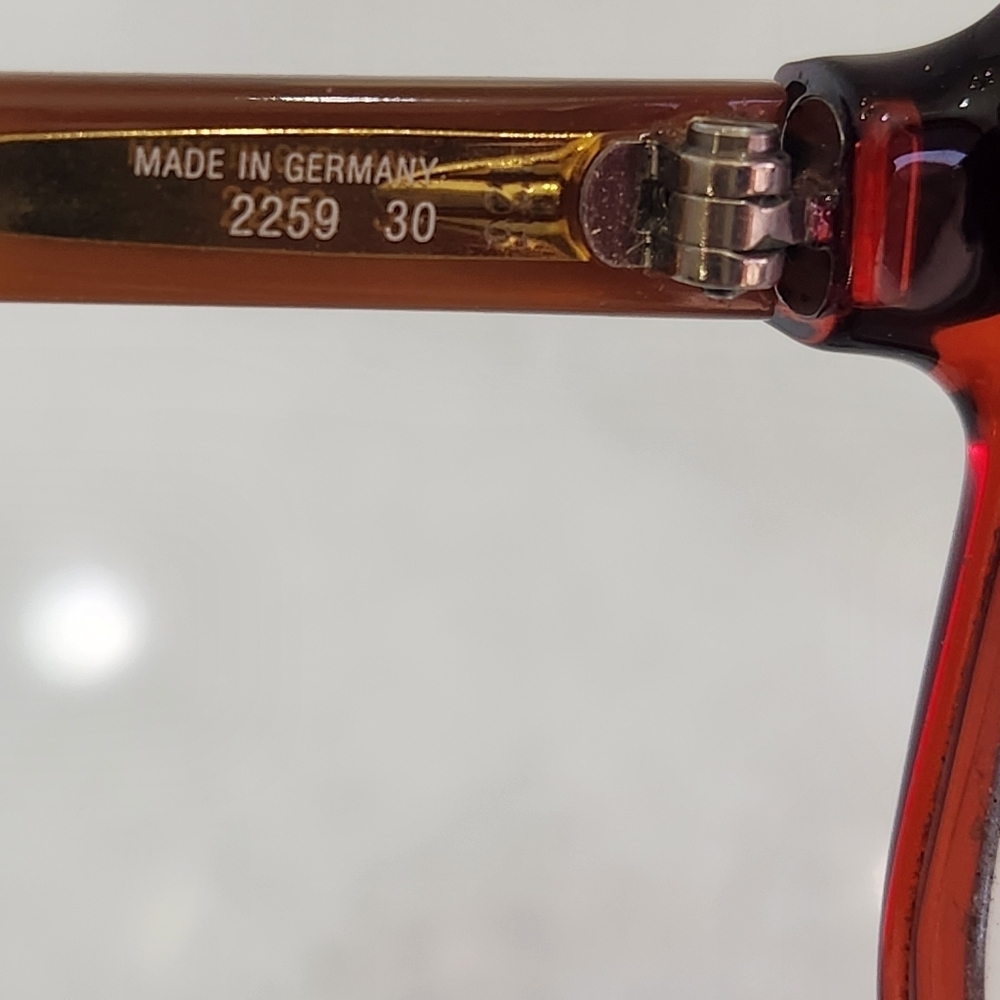 Vintage 1970s Dior 2259 30 Sunglasses OPTYL Red Frames GERMANY O-124 - Picture 10 of 16